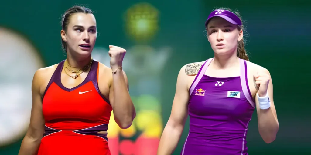 Aryna Sabalenka and Elena Rybakina face off before the Indian Wells 2026 final.